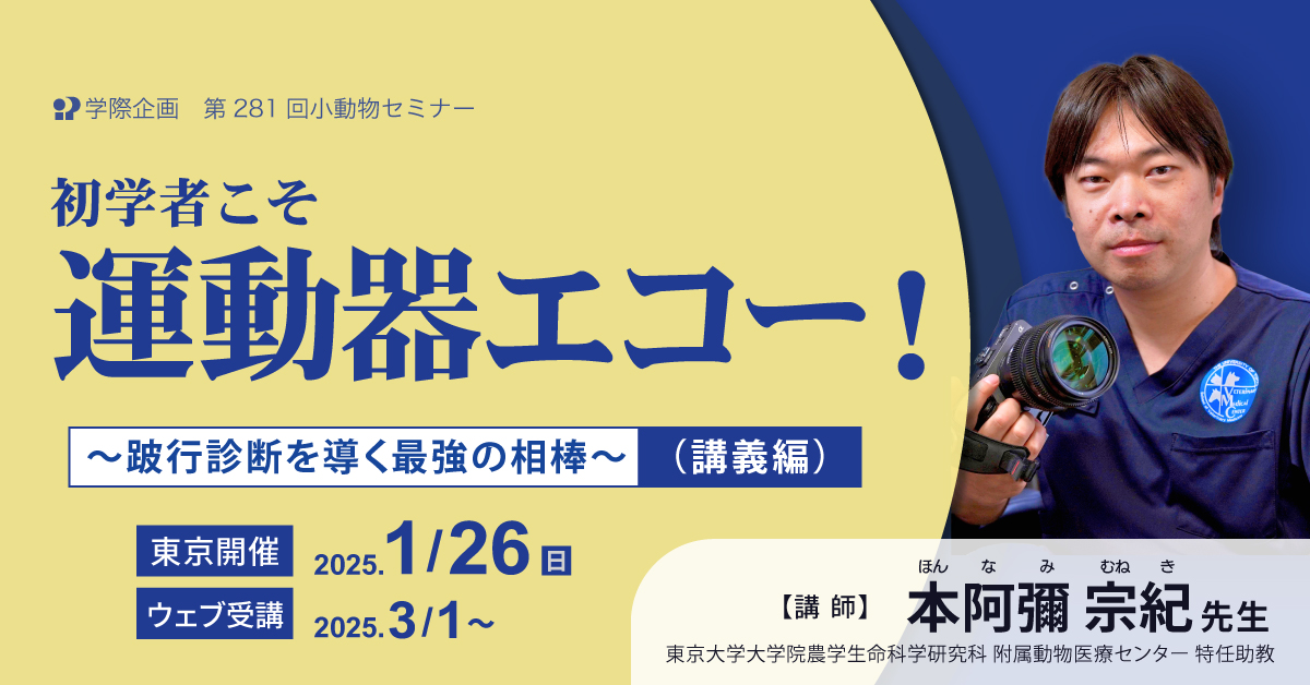 初学者こそ運動器エコー！ 〜跛行診断を導く最強の相棒〜（講義編）