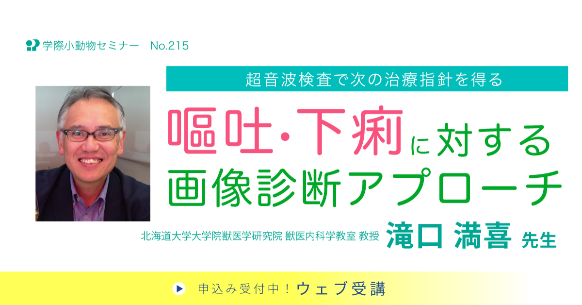 No.215　超音波検査で次の治療指針を得る 嘔吐・下痢に対する画像診断アプローチ