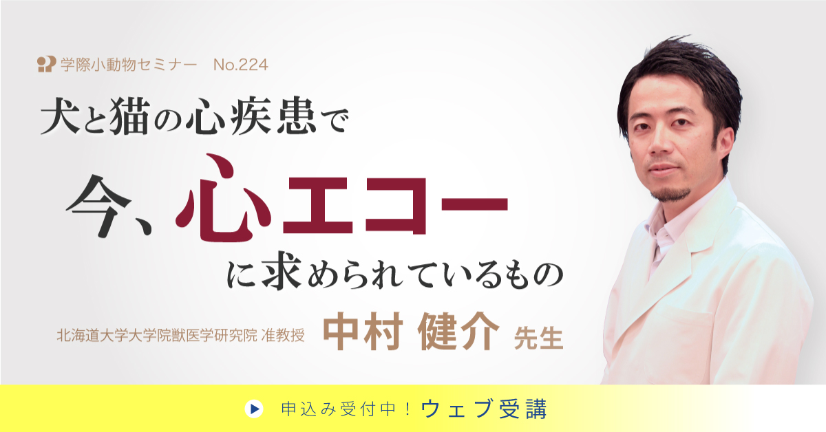 No.224　犬と猫の心疾患で今、心エコーに求められているもの