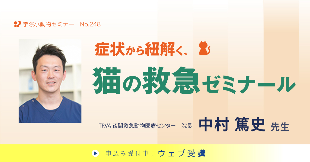 No.248　症状から紐解く、猫の救急ゼミナール